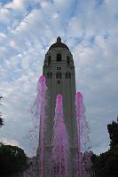 IMG_0164 hoover tower fountain pink water stanford campus